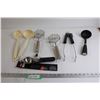 Image 1 : (2) Mashers, (3) Ladles, Barbecue Tongs, Trigger Scoop