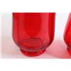Image 3 : (2) Red Flower Vases