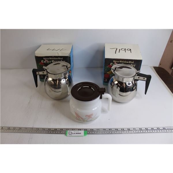 (3) Coffee Decanters