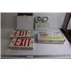 Image 1 : (2) Boxes Exit Signs - (1) is Sealed, Automatic Emergency Light
