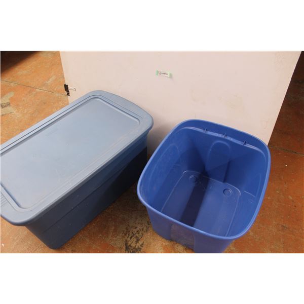 *(2) Totes - (1) Missing Lid