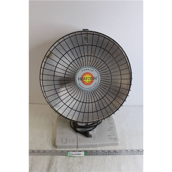 Presto Heatdish Plus Parabolic Electric Heater - Untested