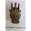 Image 1 : Wooden Decorative Mask - 9" x 18"