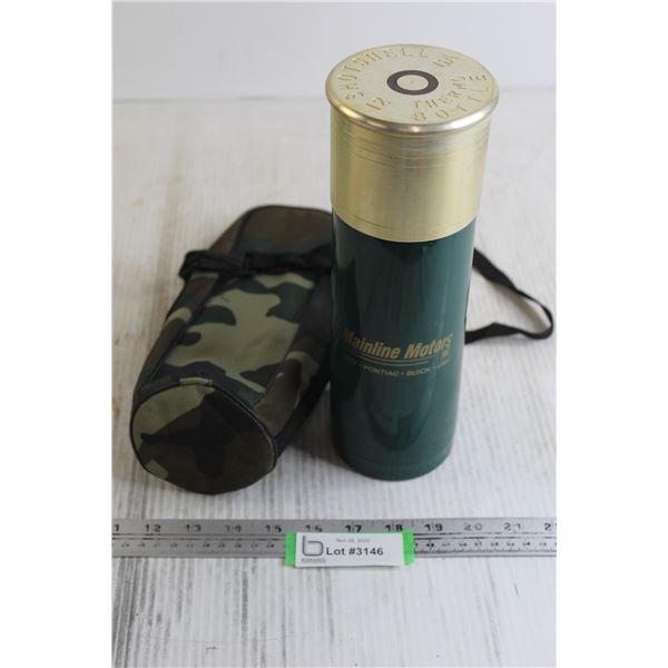 Mainline Motors Shotshell Thermos Bottle with Case