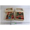 Image 1 : (2x Bid Price) (2) Boxes of Vintage Glass Christmas Ornaments
