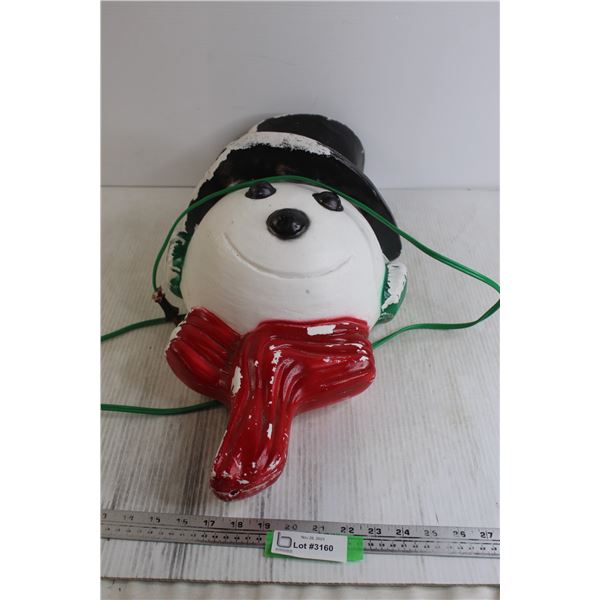 Vintage Frosty Blow Mould Decoration - Works