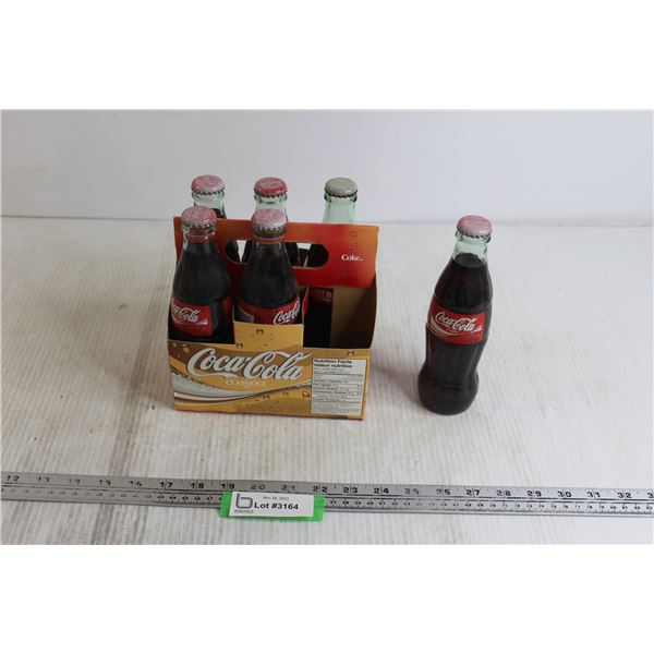 Pack of (6) Mini Coca-Cola Bottles