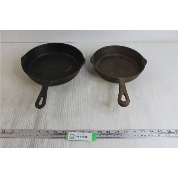 (2) Cast Iron Pans