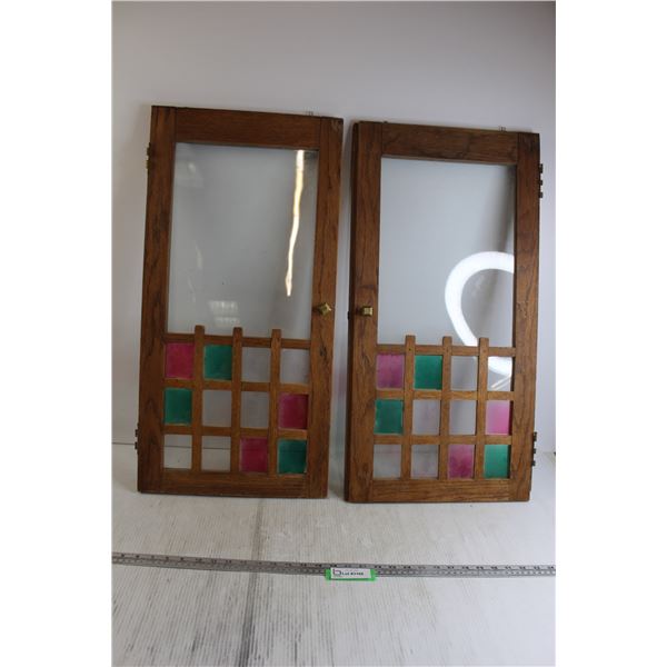 (2) Cabinet Doors - Each Measures 1 1/4" x 15 1/4" x 30 3/4"