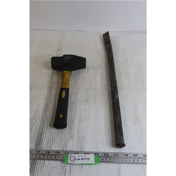 Tire Changer Bar, Ball Peen Hammer