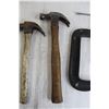 Image 3 : (2) C-Clamps, (2) Hammers
