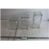 Image 1 : (3) Glass Canisters