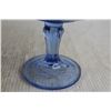 Image 4 : Pedestal Blue Glass Candy Dish