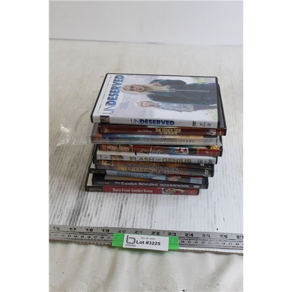 (10) DVDs - The Note, The Other Side of Heaven