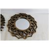 Image 4 : (3) Wall Decor Mirrors, Picture Frame - ~6 1/2" x 8 1/2"