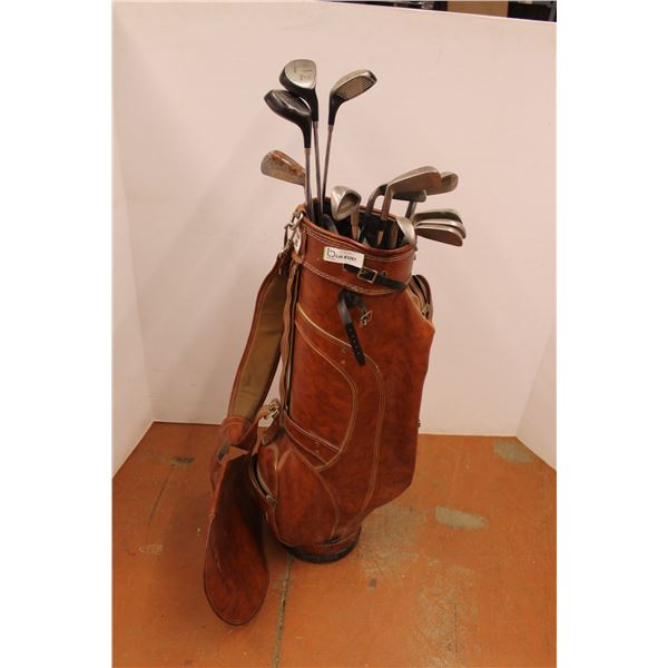 * (12) Golf Clubs, Cooper Bag