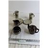 Image 1 : (2) Mugs with Matching Saucers, Matching Cream and Sugar, Teapot