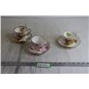 Image 1 : (3) Teacups with Matching Saucers