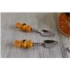 Image 5 : Orange Glass Bowl, Orange-Themed Cheese Set