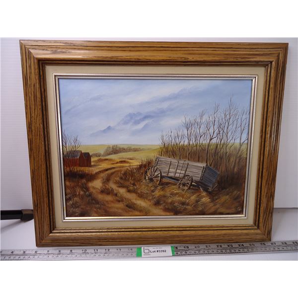 * Rustic Farm Picture- 21" x 17"