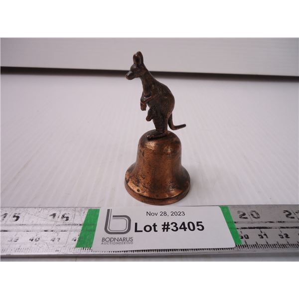 Tiny Brass Kangaroo Table Bell