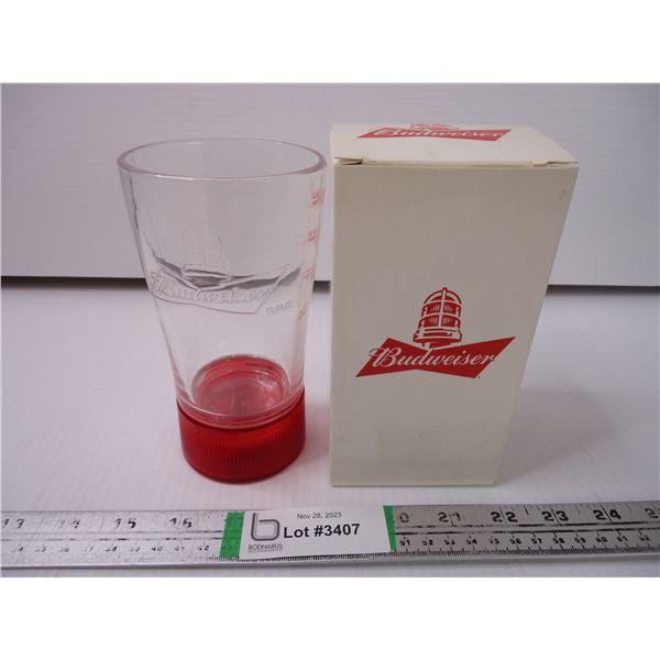 Budweiser Red Light Glass