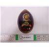 Image 1 : Vintage Russian Orthodox Hand Painted Easter Egg- 3.5" Tall