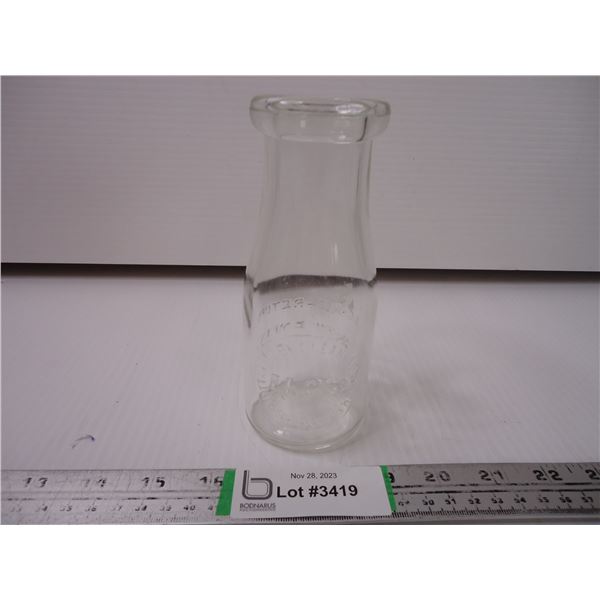 Small Vintage Milk Bottle from P.A.C. Co.