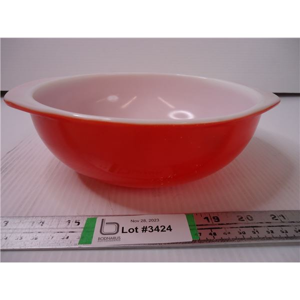 Vintage Pyrex Red Round Casserole