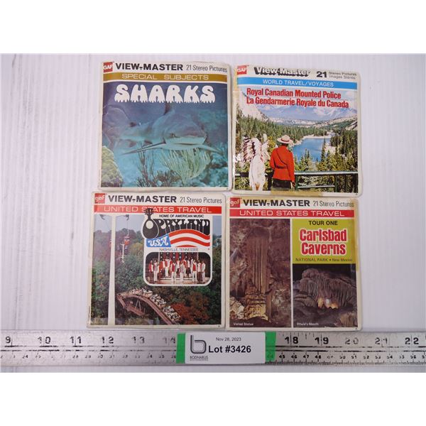 (4) Pkgs. of Vintage Viewmaster Reels-As Pictured