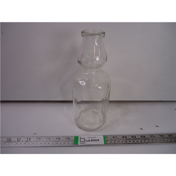 Vintage Cream Top Milk Bottle