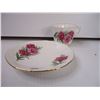 Image 3 : (3) Cups and Saucers(RCMP, Curling, Floral) and Lid for Casserole