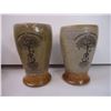 Image 2 : (2) Stoneware Mugs, Stone Planter, Vase