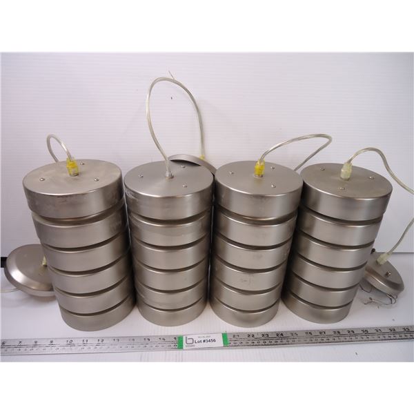 (4) Metal Industrial Look Light Fixtures