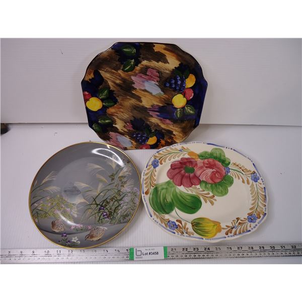 (3) Assorted Plates