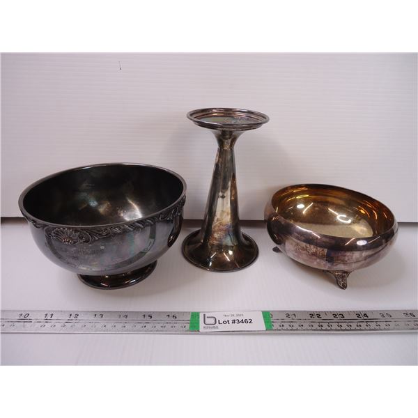 Vintage Silver Plated Flower Containers