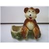 Image 3 : (2) Vintage Planters-Puppy and Bear on a Log