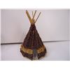 Image 4 : Vintage Wooden Bobble Head Man in Glass Bottle and Handmade Teepee