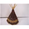 Image 5 : Vintage Wooden Bobble Head Man in Glass Bottle and Handmade Teepee