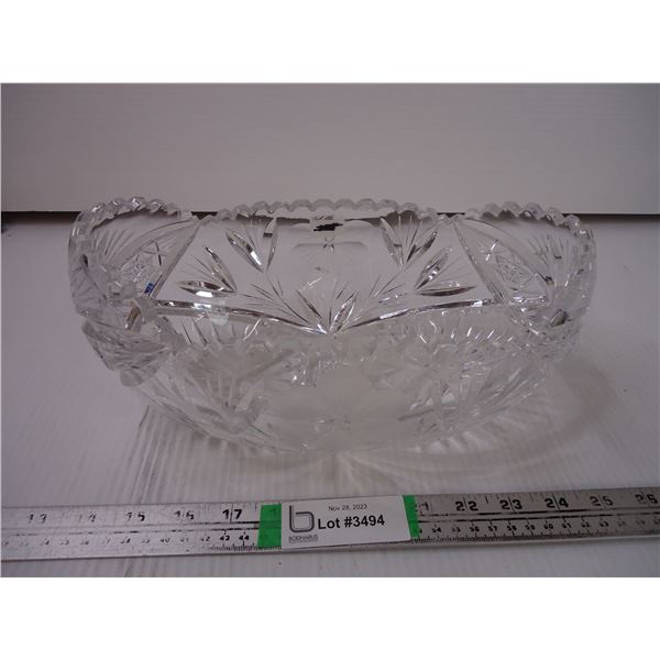 Crystal Cut Glass Bowl