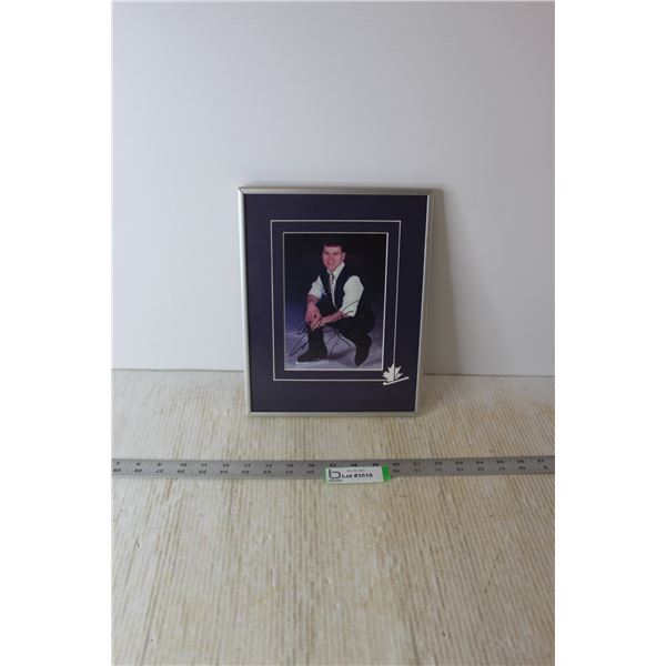 Framed Signed Elvis Stojko Photograph