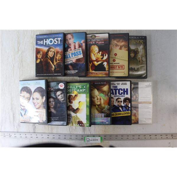 (11) DVD's - Lord of the Rings, Hall Pass, etc.