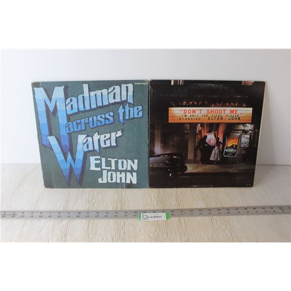 (2) Vinyl Records - Elton John
