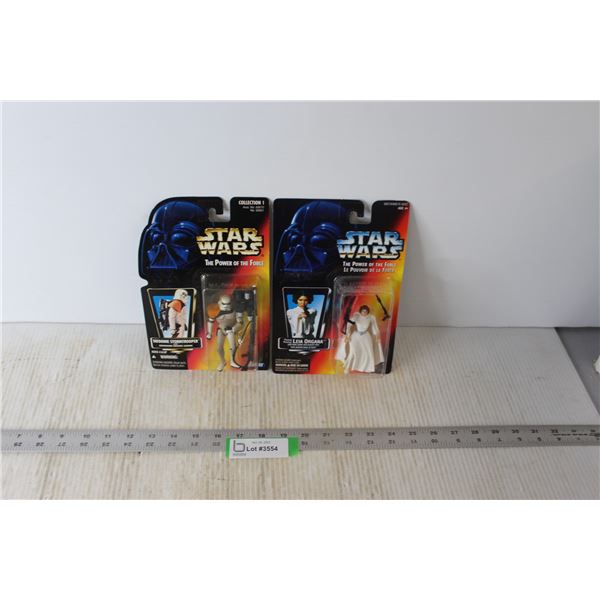 (2) Star Wars Figures - Sealed - Tatooine Stormtrooper and Princess Leia