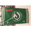 Image 1 : Pilsner Saskatchewan Roughrider Flag - 3' x 5'