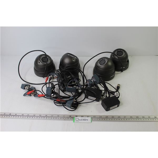 (4) Northern - Security Cameras w/Adapters