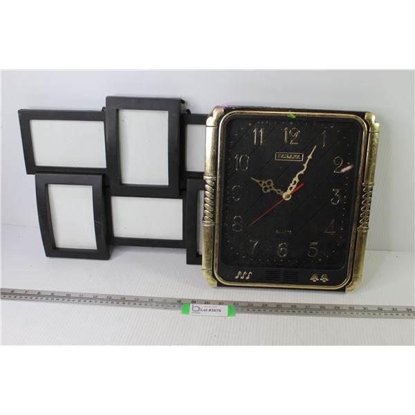 Sakana Plastic Wall Clock (not running) - Photo Frame