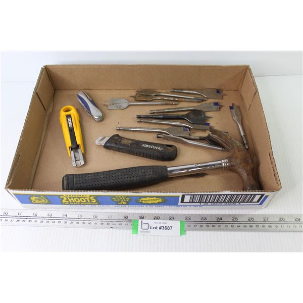 Spade Bits - Pocket Knife - Utility Knives - Hammer