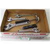Image 1 : (4) Crescent Wrenches - Utility Knife - Hammer