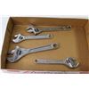 Image 2 : (4) Crescent Wrenches - Utility Knife - Hammer